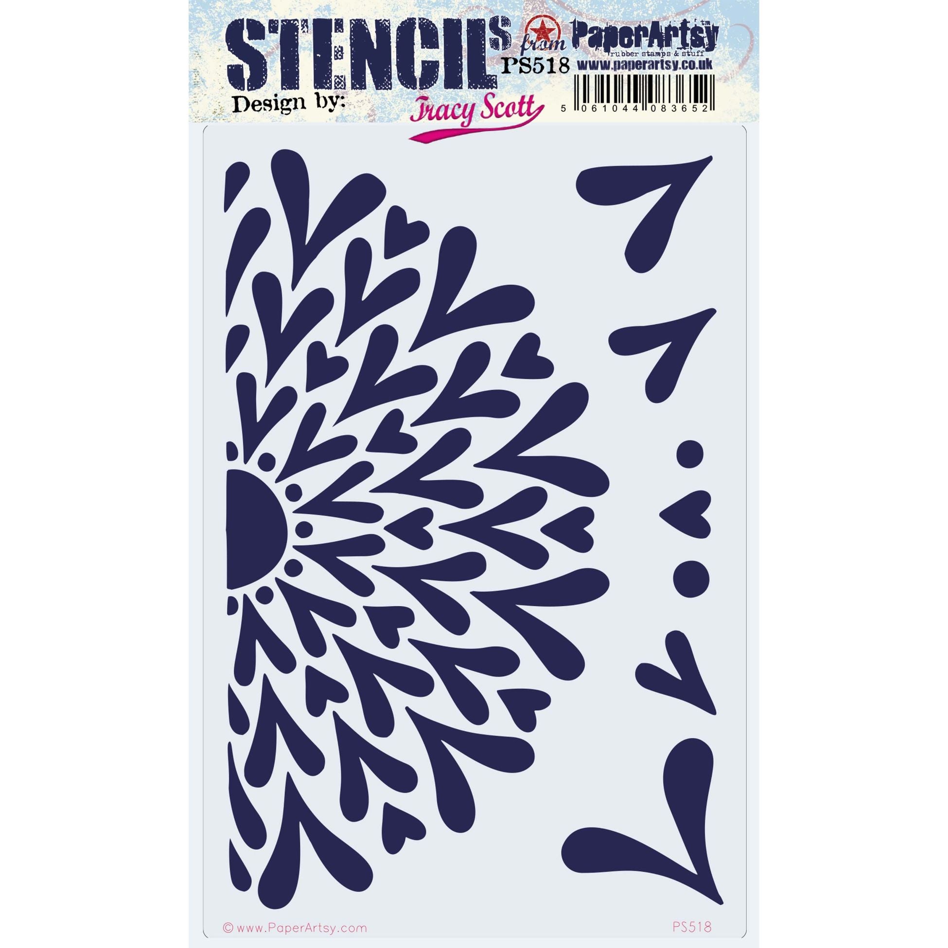 PaperArtsy Tracy Scott Large Stencil ps518