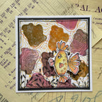 Paper Artsy Eclectica3 Mini Cling Stamp em154 fish