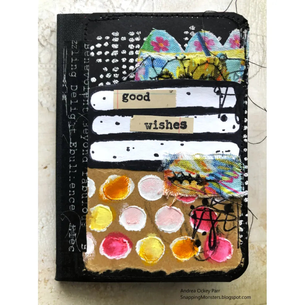 Paper Artsy Eclectica3 Seth Apter Mini 124 Cling Stamp em124 good wishes