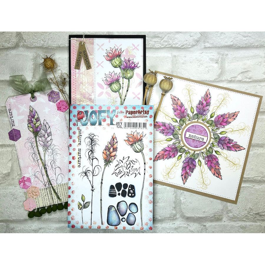 Paper Artsy Fresco Finish HEAVY CREAM Chalk Acrylic Paint ff203 purple flowers