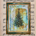 Paper Artsy Hot Pick Christmas 11 Cling Stamps hpxm11 tree