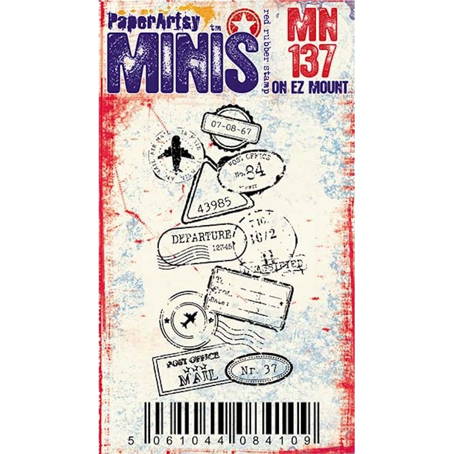 Paper Artsy Ink and the Dog Mini 137 Cling Stamp mn137