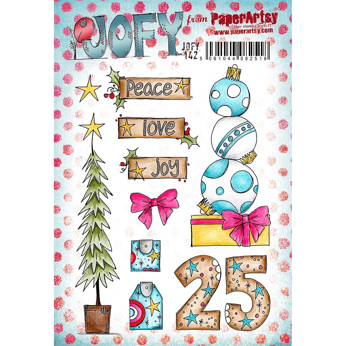 Paper Artsy JoFY 142 Cling Stamps jofy142