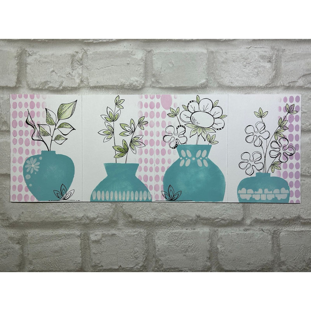 Paper Artsy JoFY Large Stencil ps513 flowers