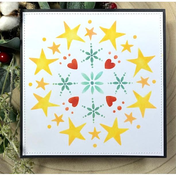 Paper Artsy JoFY Stencil ps478 stars