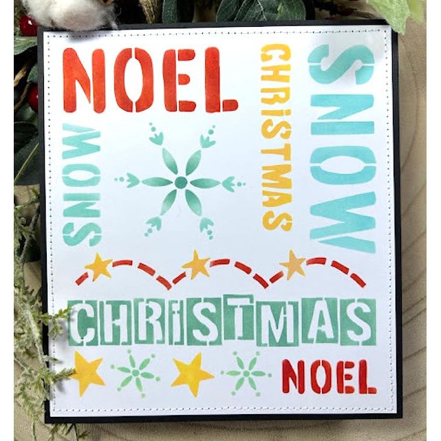 Paper Artsy JoFY Stencil ps479 winter