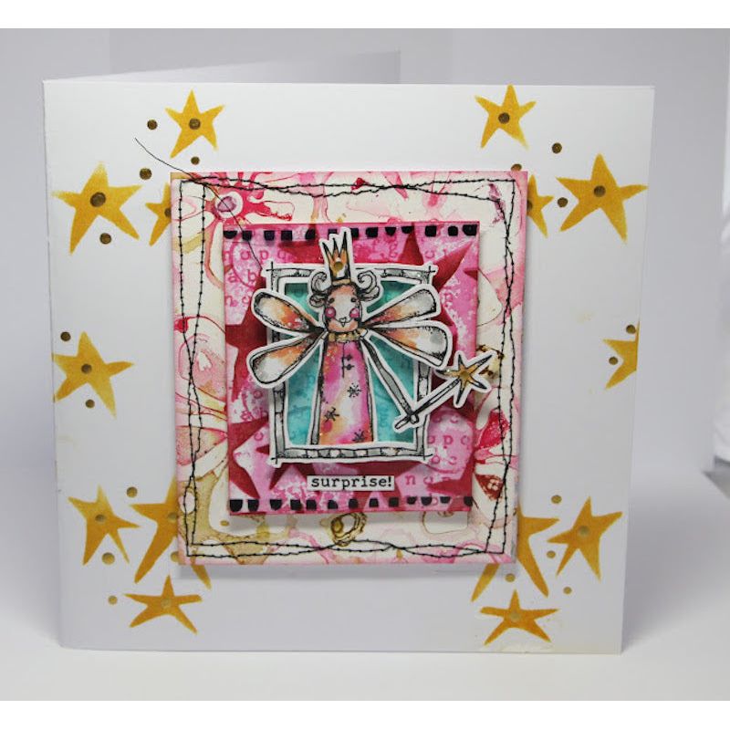 Paper Artsy Kate Crane Stencil ps440 angel