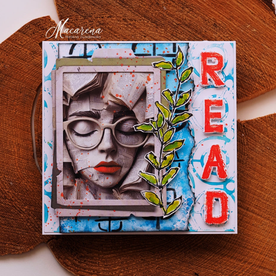 Paper Artsy Kate Crane Stencil ps483 read