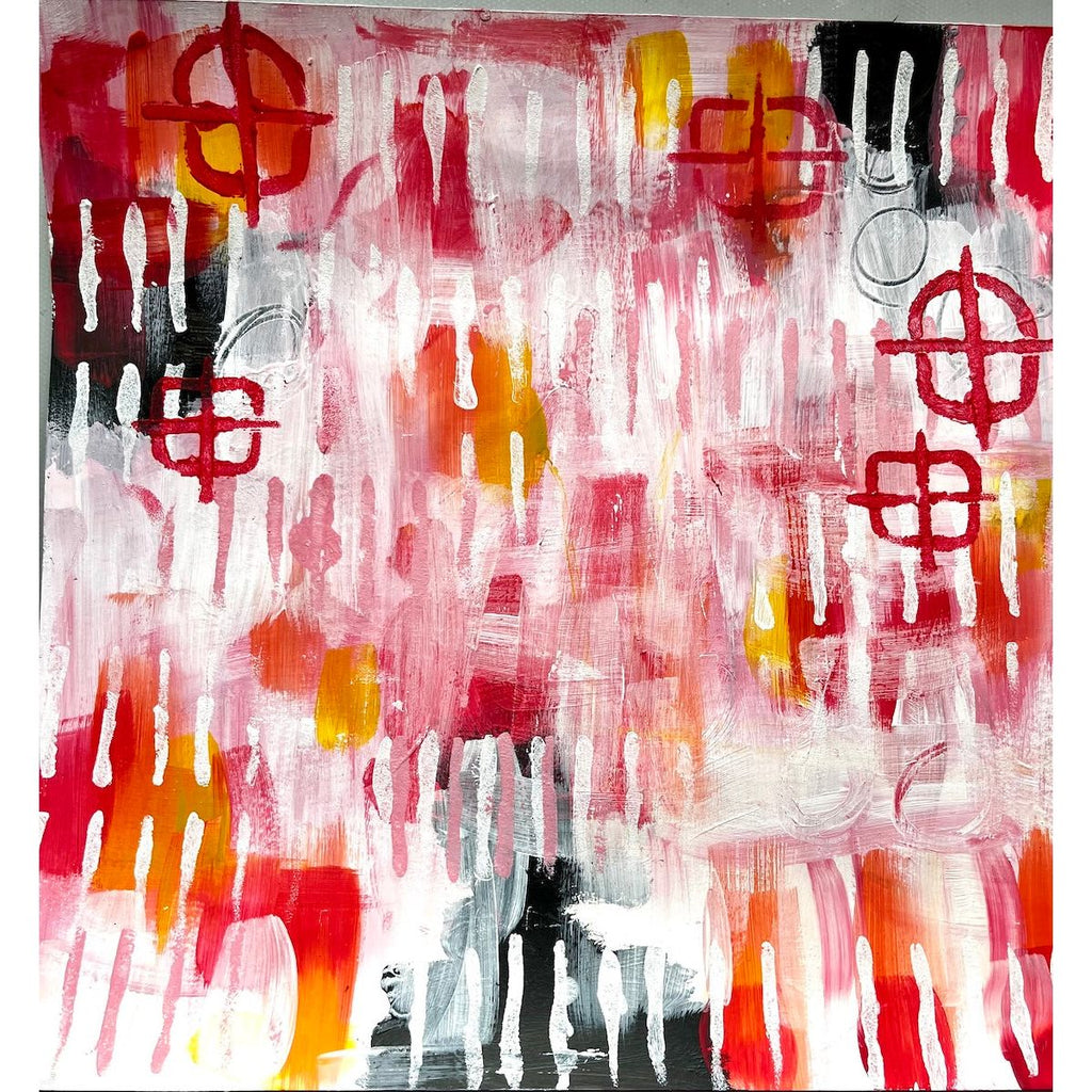 Paper Artsy Kate Crane Stencil ps483 red