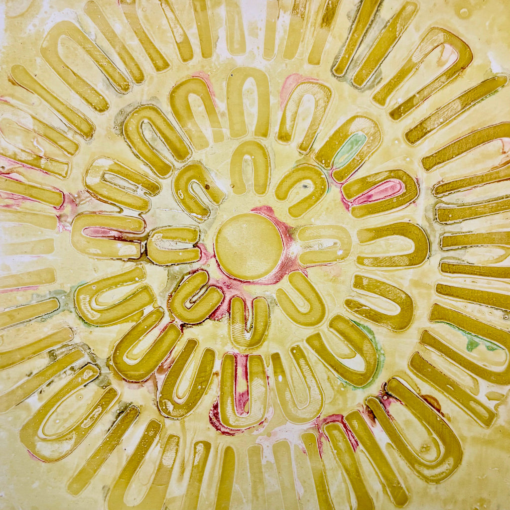 Paper Artsy Kate Crane Stencil ps503 yellow