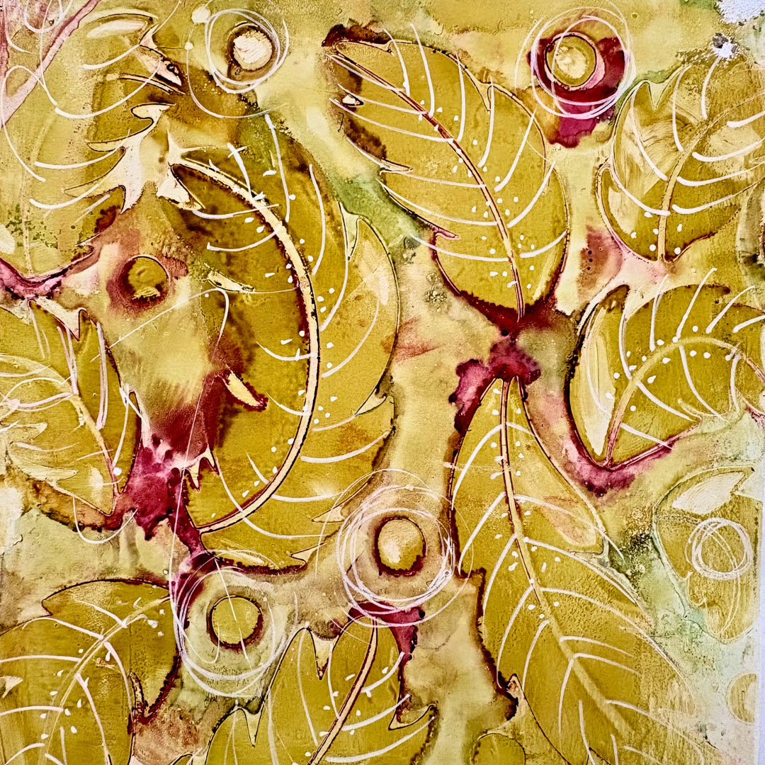 Paper Artsy Kate Crane Stencil ps505 gold