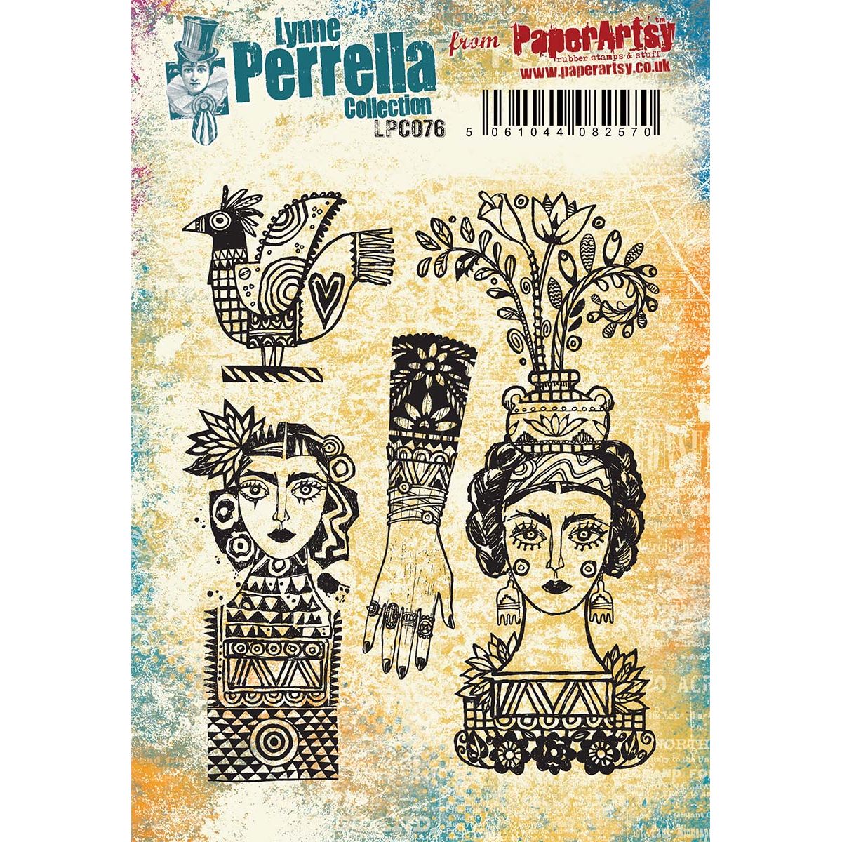 Paper Artsy Lynne Perrella Cling Stamps lpc076
