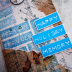 Paper Artsy Mags Woodcock Eclectica3 Mini Cling Stamp em149 happy holiday