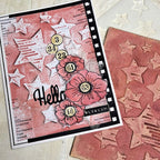Paper Artsy Mags Woodcock Stencil ps507 hello