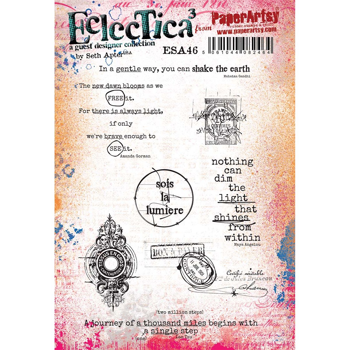 Paper Artsy Seth Apter Cling Stamps esa46