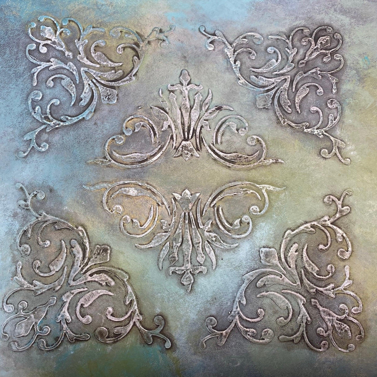 Paper Artsy Stencil ps458 flourish