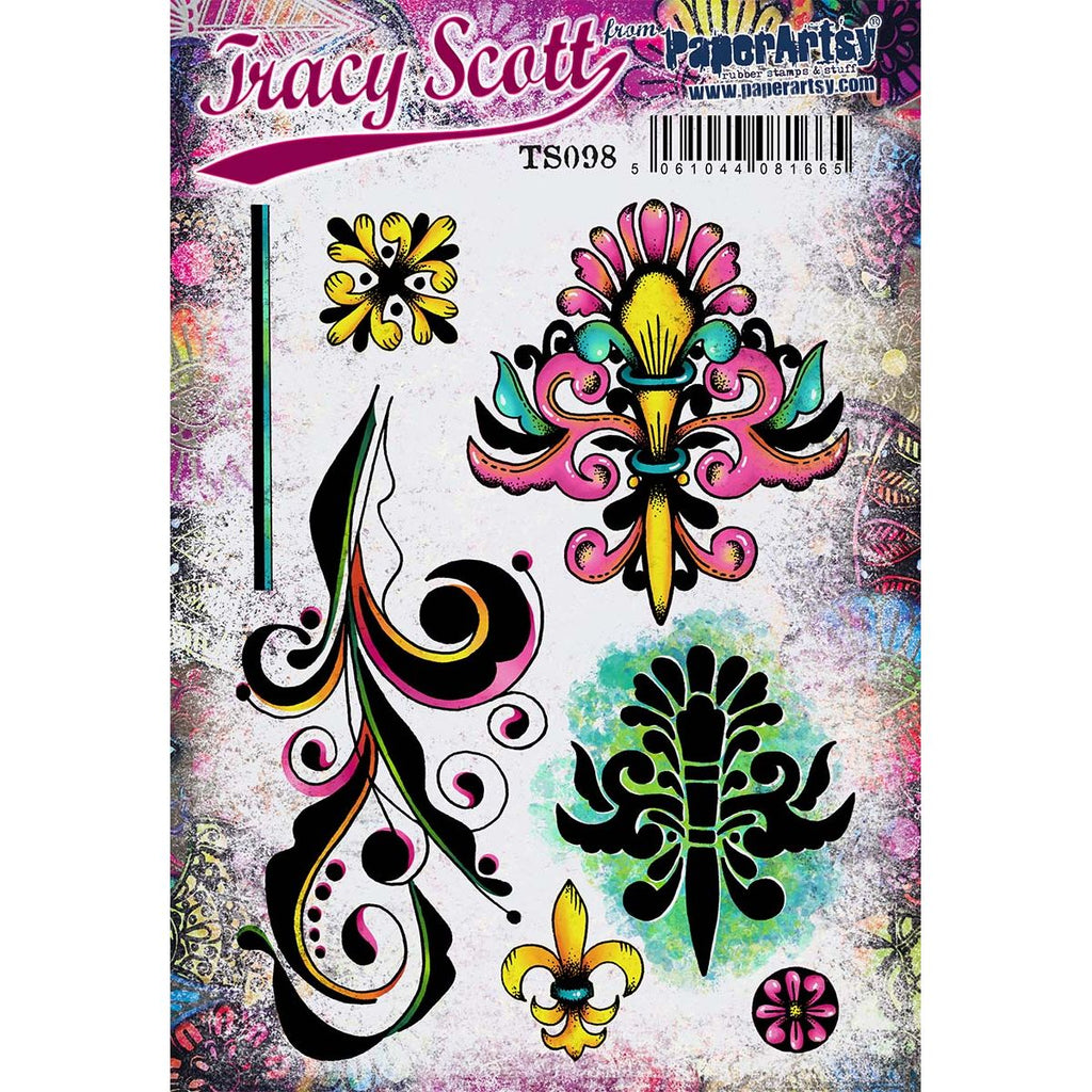 Paper Artsy Tracy Scott Cling Stamps ts098
