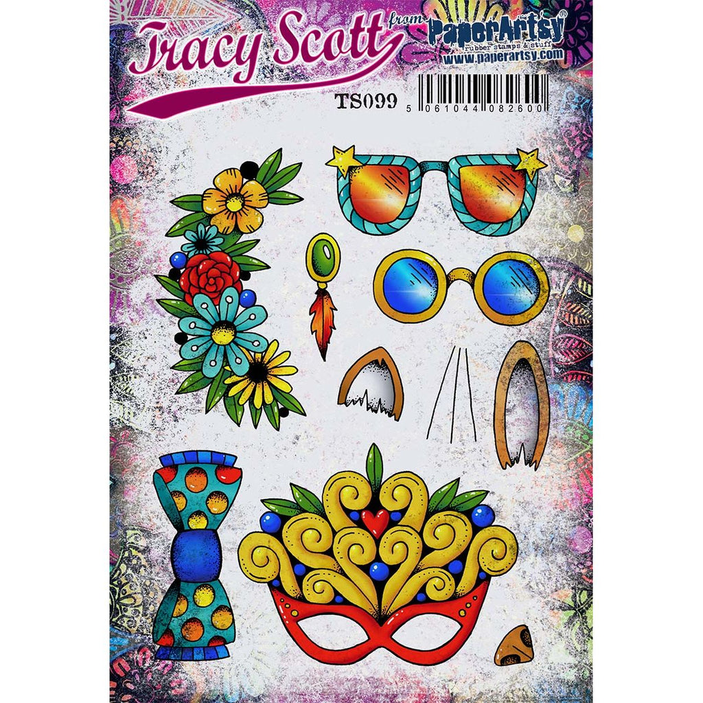 Paper Artsy Tracy Scott Cling Stamps ts099