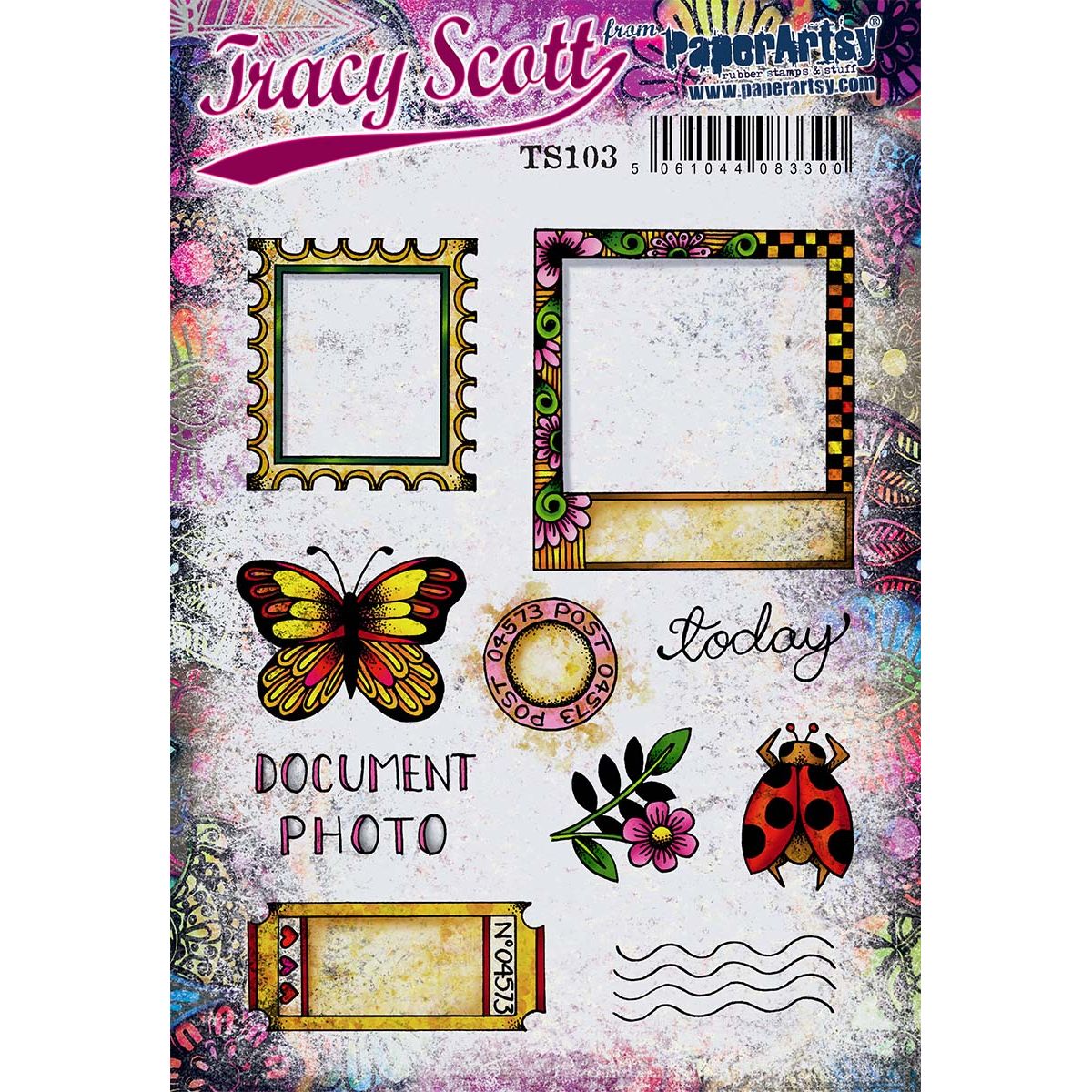Paper Artsy Tracy Scott Cling Stamps ts103
