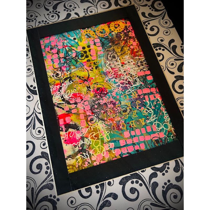 Paper Artsy Tracy Scott Mini Cling Stamps tsm34 splatter