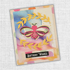 Paper Rose Honeybee Wreath Dies 33903 birthday