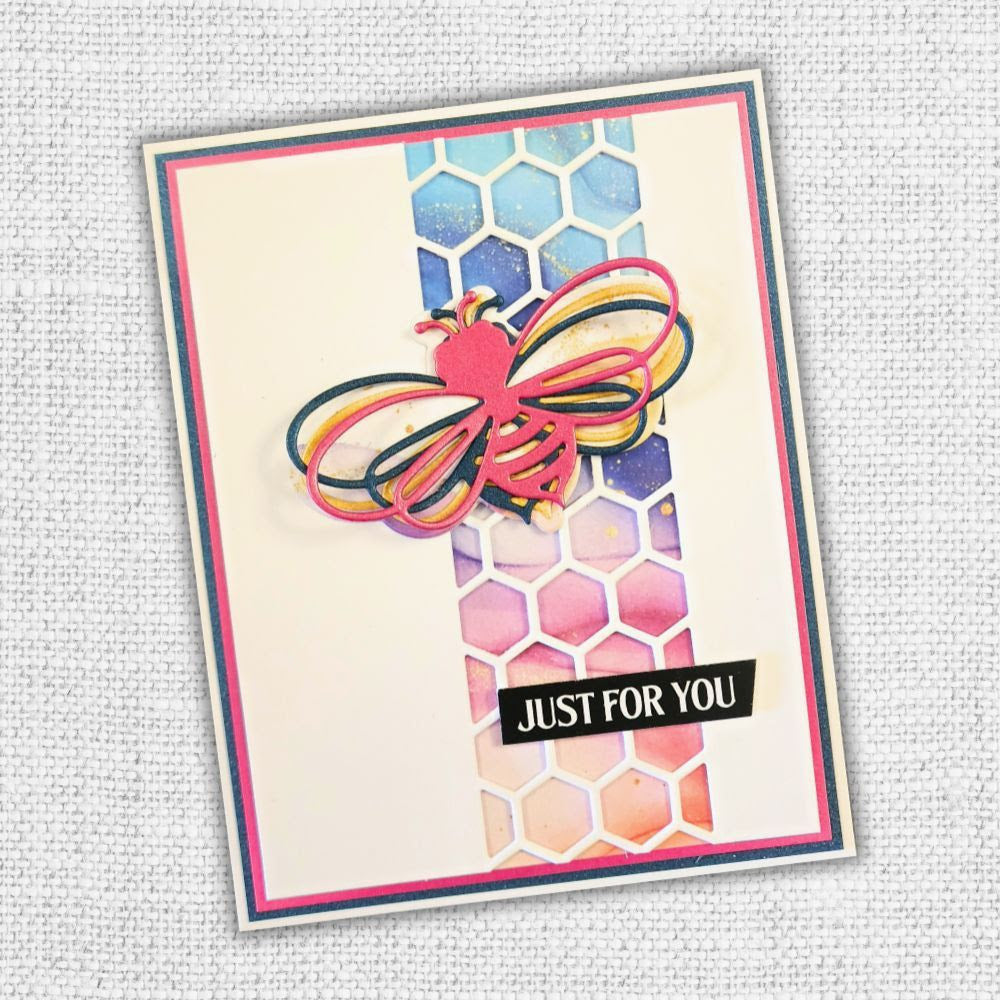 Paper Rose Honeybees Layered Dies 33906 bee