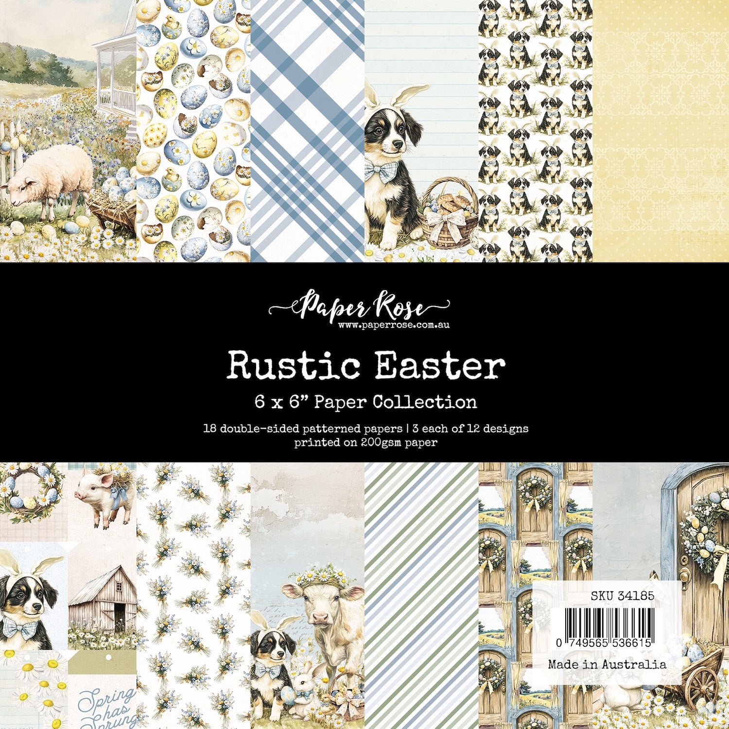 Paper Rose Rustic Easter 6x6 Paper 34185