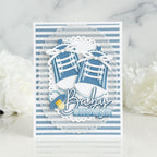 Papertrey Ink Baby Steps Stencils -0089 stripes