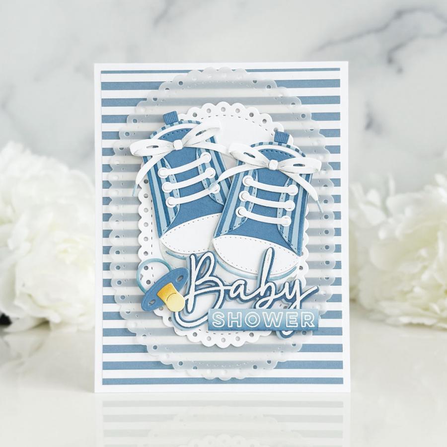 Papertrey Ink Baby Steps Stencils -0089 stripes