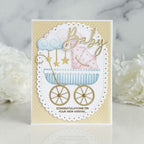 Papertrey Ink Build-A-Baby Buggy Stencils -0090 congrats