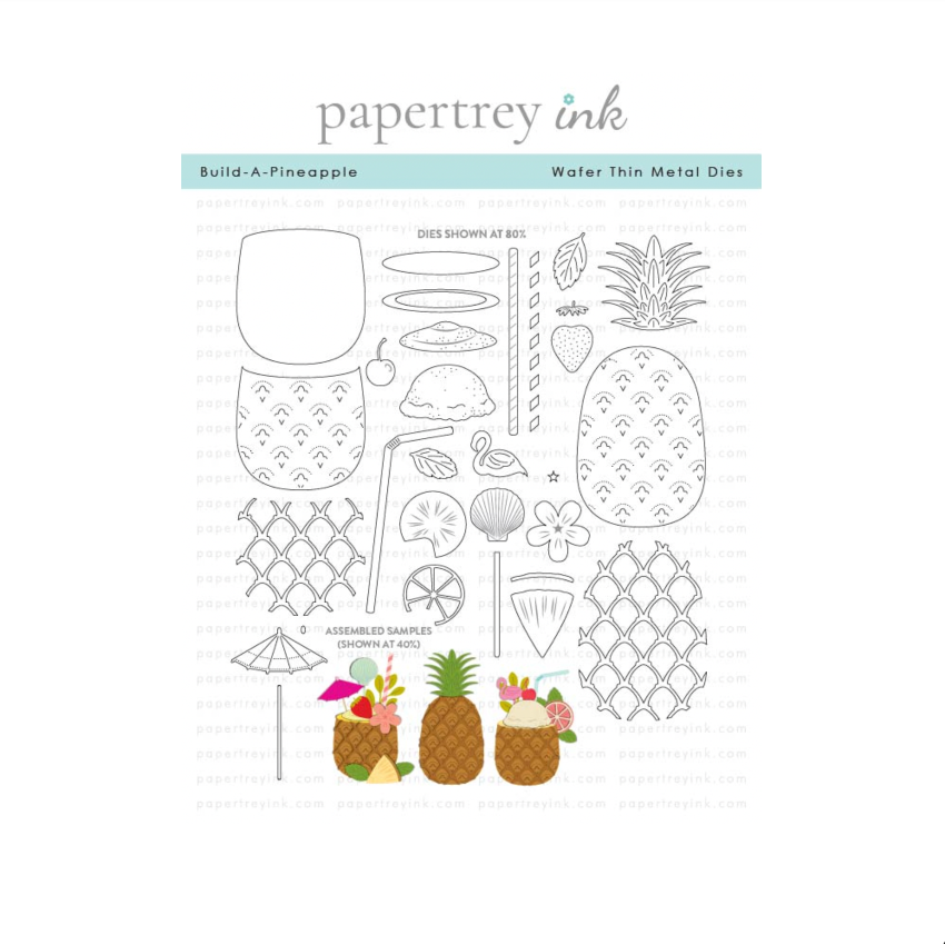 Papertrey Ink Build-A-Pineapple Dies pti-1115