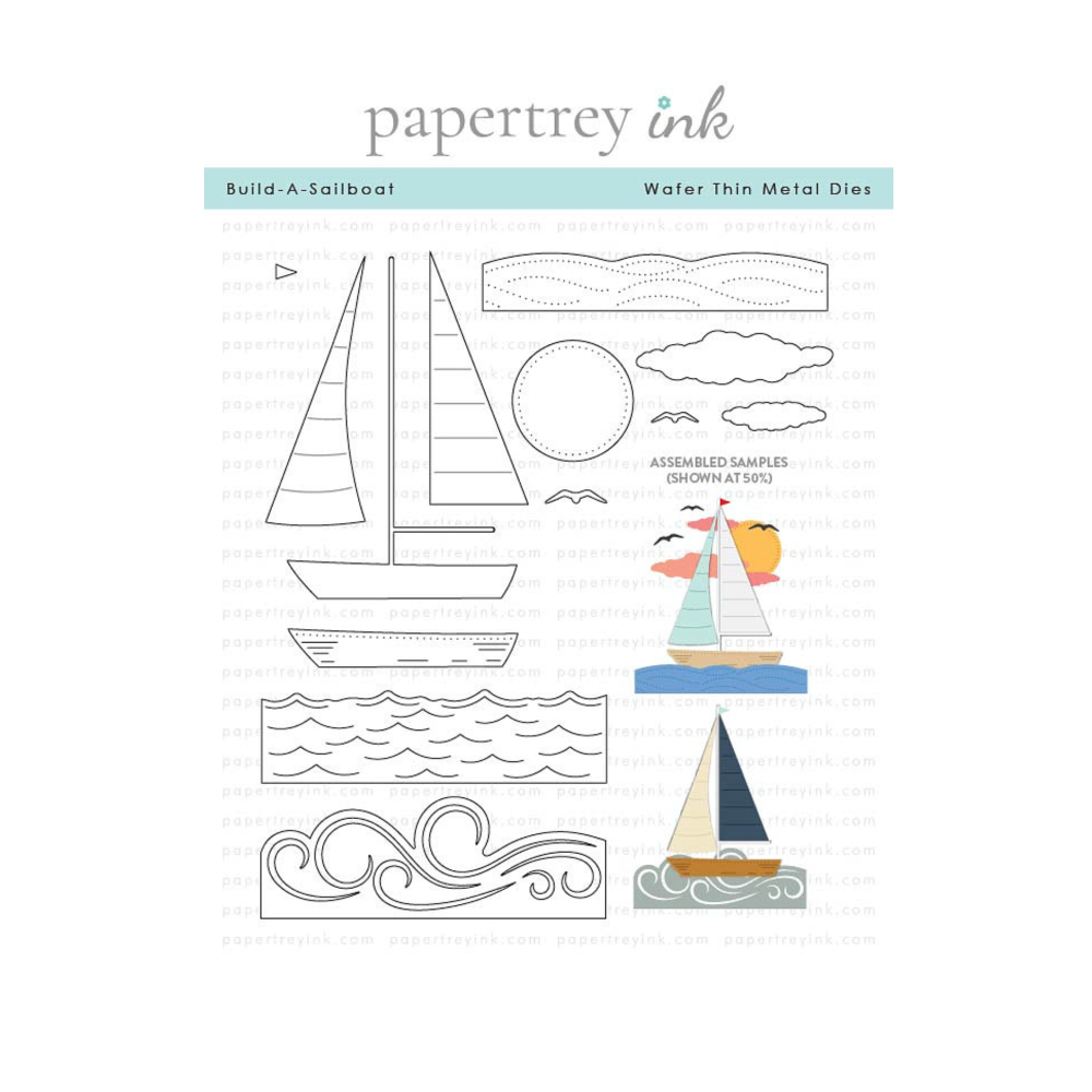 Papertrey Ink Build-A-Sailboat Dies pti-0965