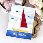 Papertrey Ink Build-A-Sailboat Dies pti-0965 clouds