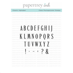 Papertrey Ink Classic Alphabet Clear Stamps 1678