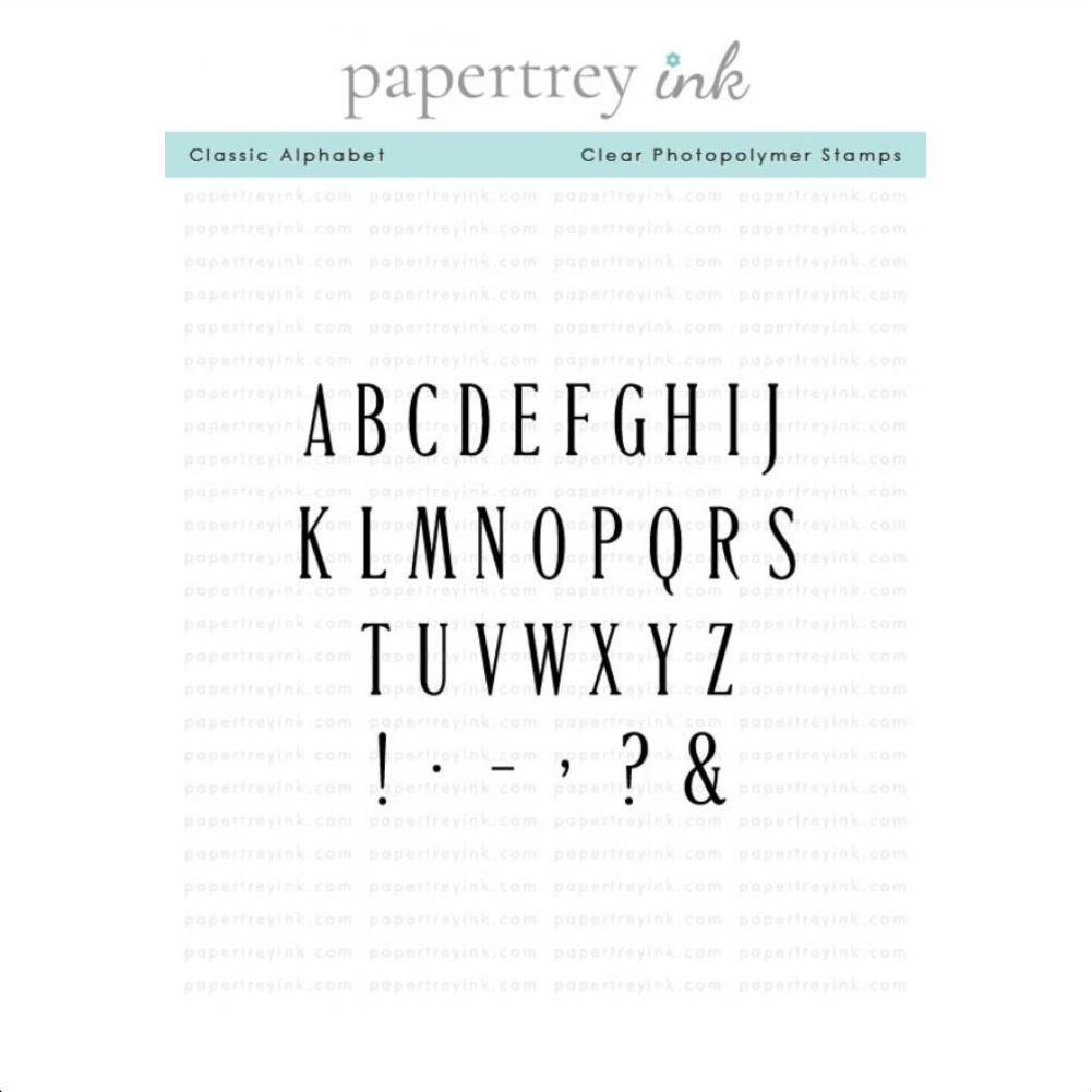 Papertrey Ink Classic Alphabet Clear Stamps 1678
