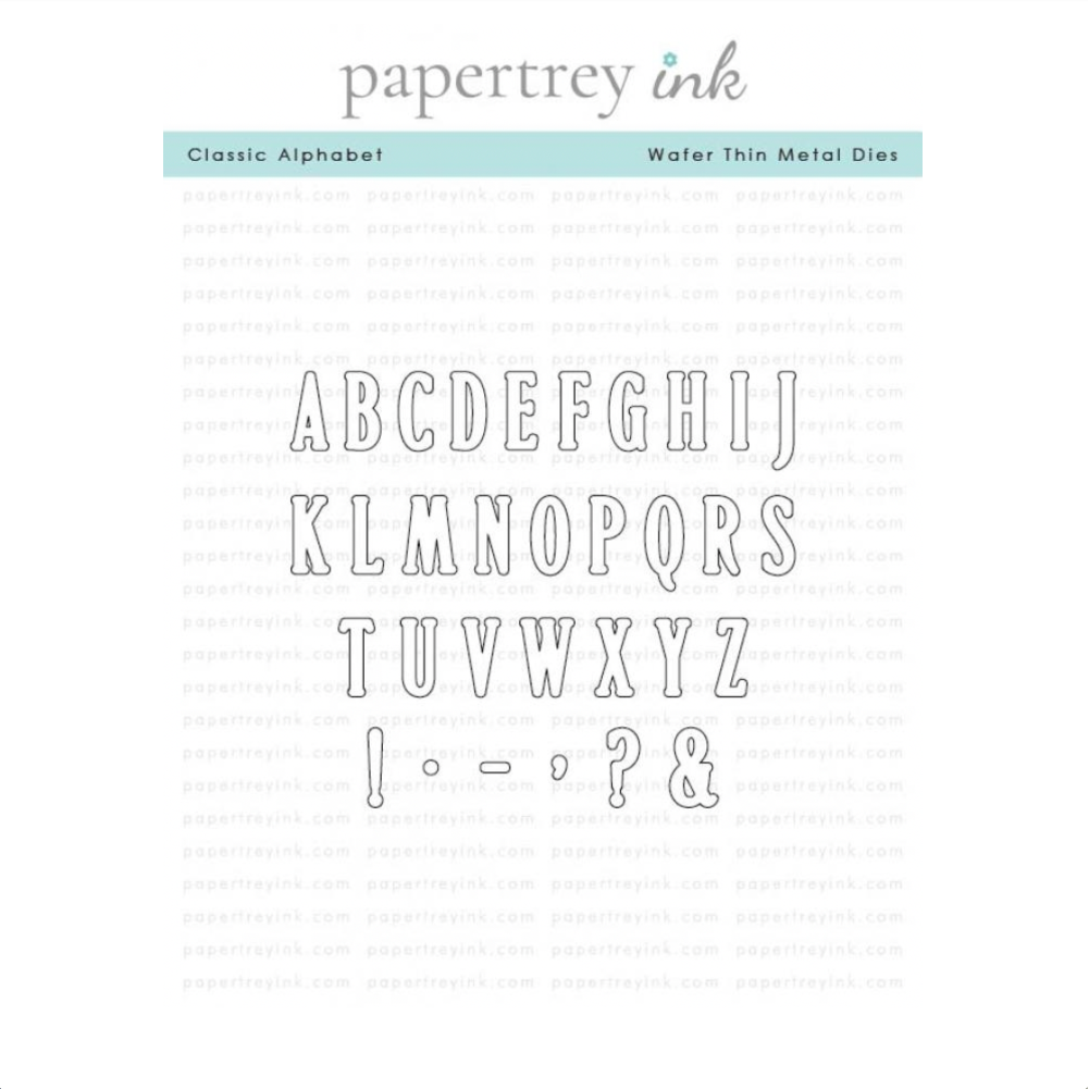 Papertrey Ink Classic Alphabet Dies pti-1032