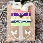 Papertrey Ink Cornered Butterflies Dies pti-0969 stripes