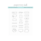 Papertrey Ink Destination Sentiments Dies pti-1109