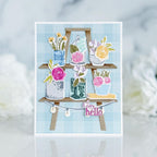 Papertrey Ink Electric Charm Dies pti-0956 flower pots