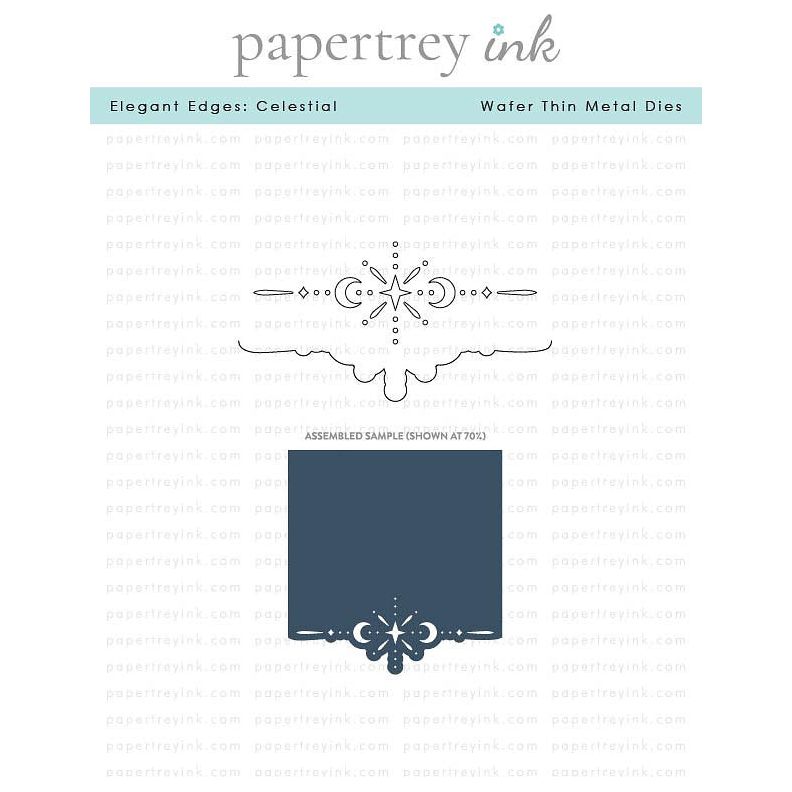 Papertrey Ink Elegant Edges Celestial Dies pti-0830*