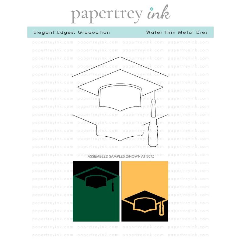 Papertrey Ink Elegant Edges Graduation Dies pti-0933