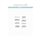 Papertrey Ink Fab-boo-lous Sentiments Clear Stamps 1660