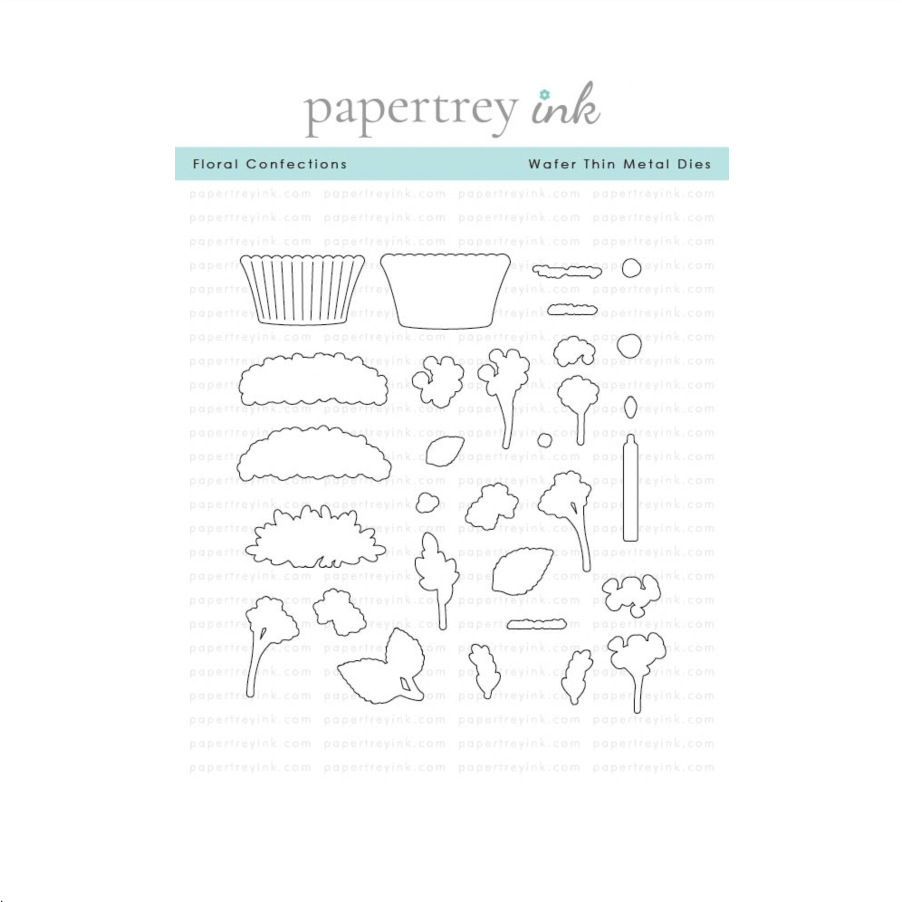 Papertrey Ink Floral Confections Dies pti-1056