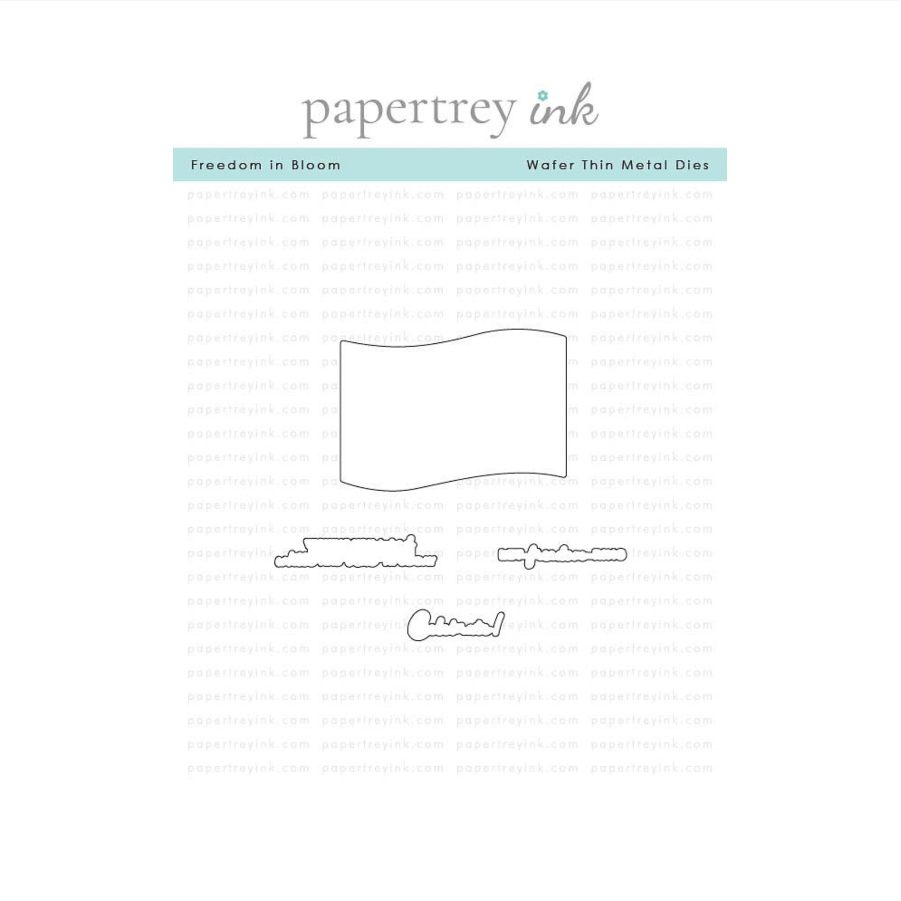 Papertrey Ink Freedom in Bloom Dies pti-1091