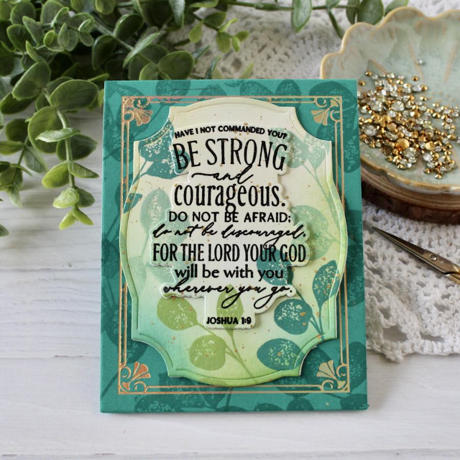 Papertrey Ink Leave a Little Thanks Clear Stamp and Die Set background