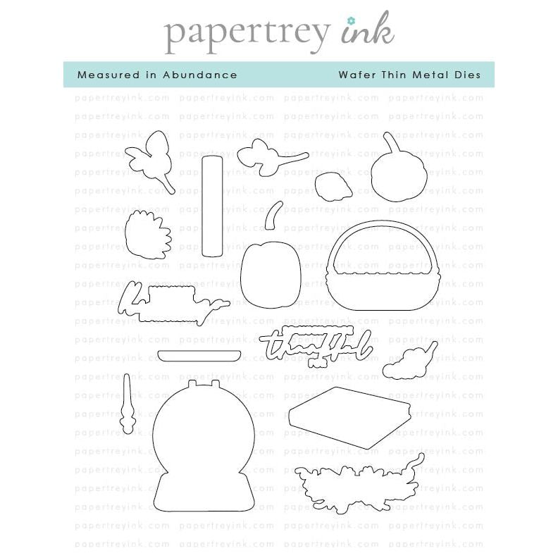 Papertrey Ink Measured in Abundance Dies pti-0833