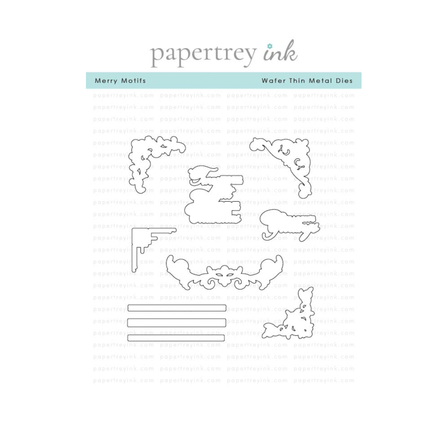 Papertrey Ink Merry Motifs Dies pti-1003