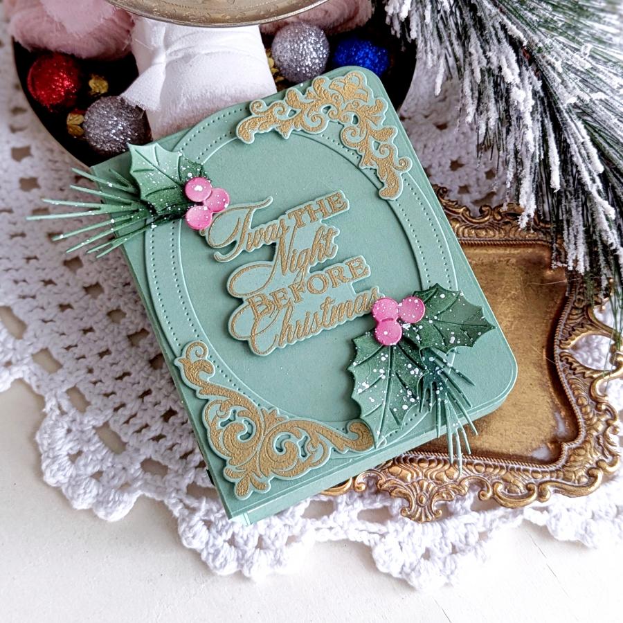 Papertrey Ink Merry Motifs Dies pti-1003 greenery