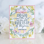 Papertrey Ink Reflections 1 Corinthians 6 Dies pti-1070 pink gingham bow
