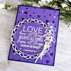 Papertrey Ink Reflections December Dies pti-0893 purple